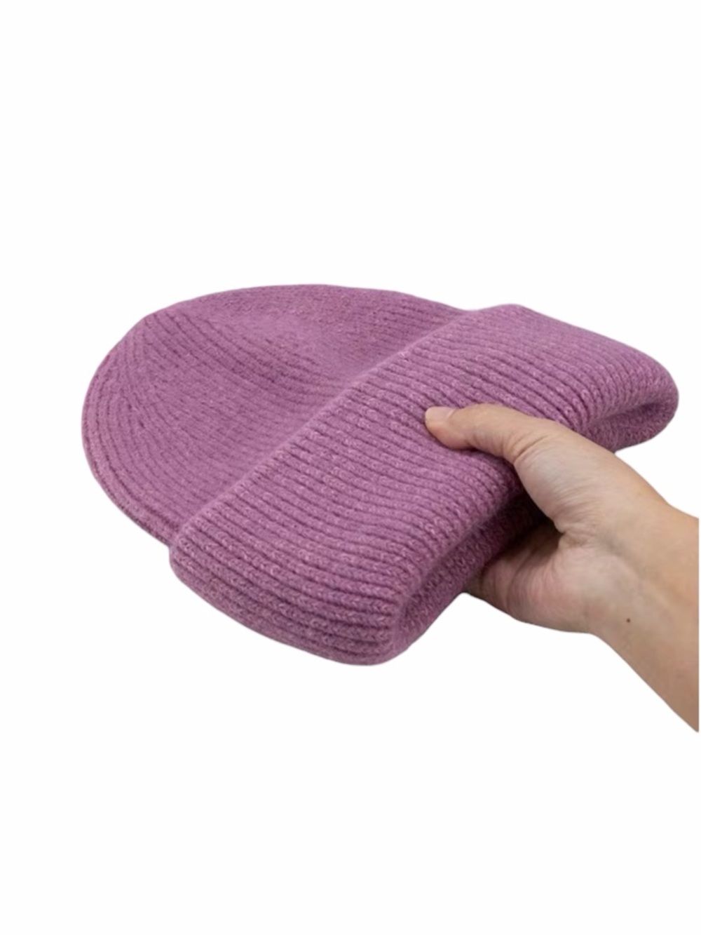 Tender Purple Soft Ribbed Beanie New Without Tags